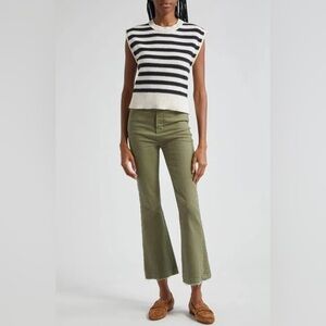 VERONICA BEARD Carson Ankle Flare Hogh Rise Jean in GREEN - Size 29👖💚